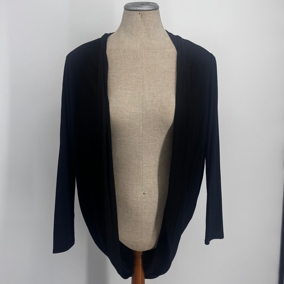Banana Republic Sweaters - Banana Republic Cardigan Womens XS Black Open Front Cocoon Stretch Draped Layer